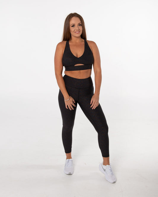 Galaxy Black Scrunch Leggings